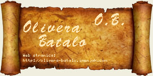 Olivera Batalo vizit kartica